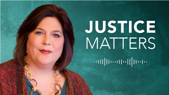 Zieselman on the cover of Justice Matters